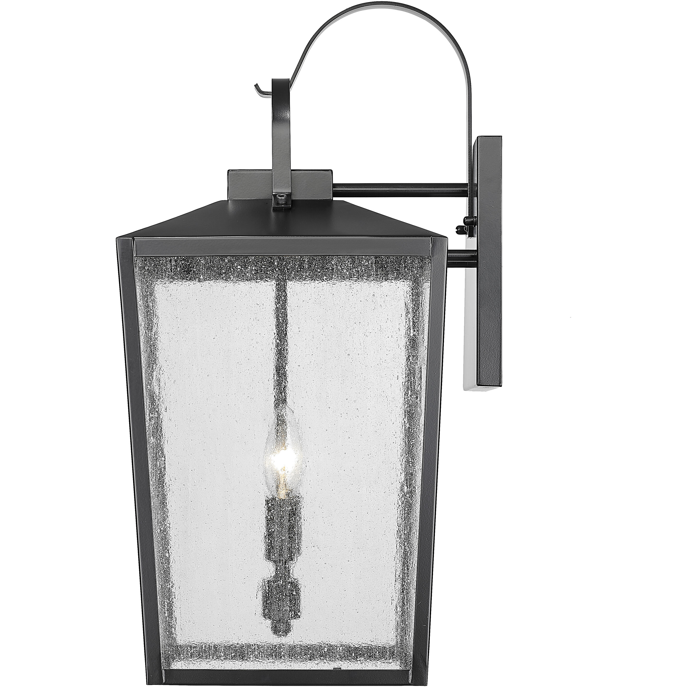 Devens 2 Light 21.75 inch Powder Coated Black Outdoor Wall Sconce